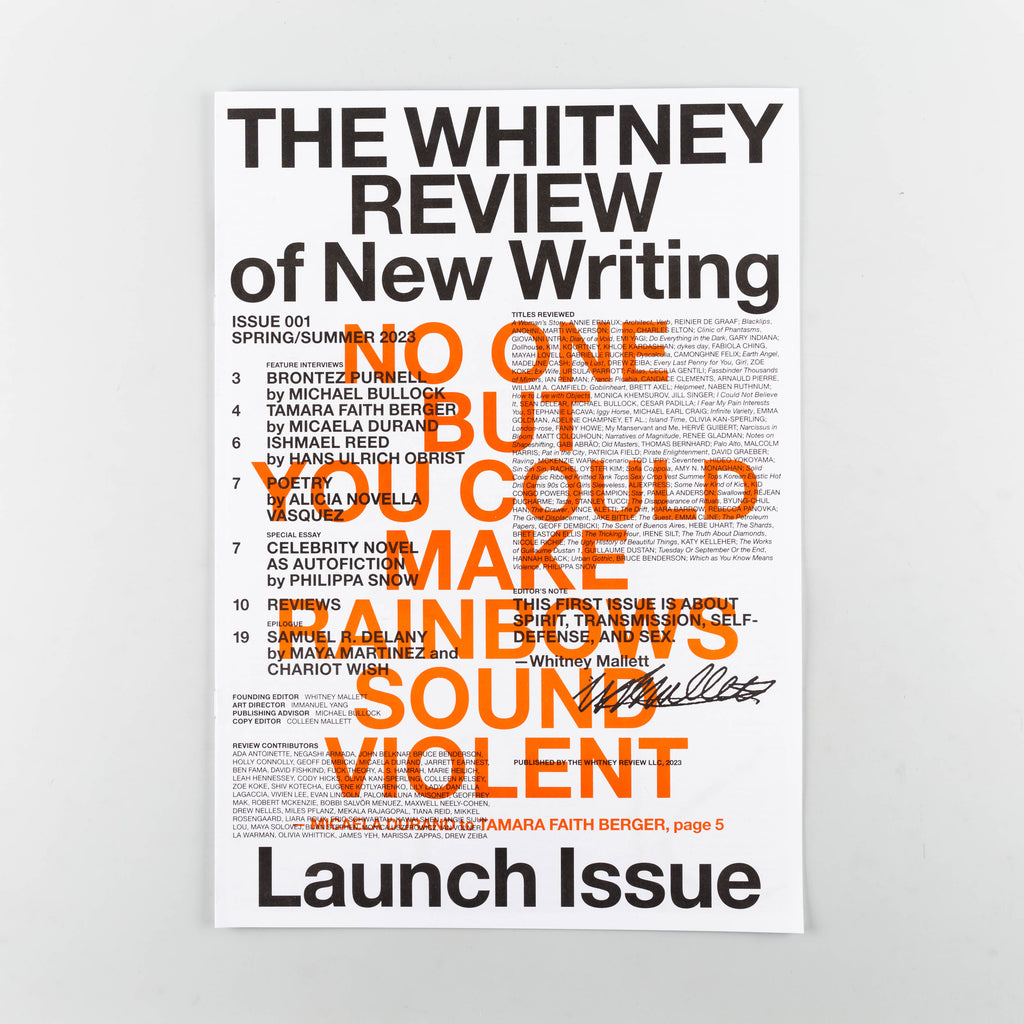 The Whitney Review of New Writing Magazine 1 by Whitney Mallett - 9